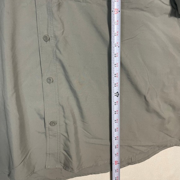 Duluth Trading Co Men's Short Sleeve Button Up Shirt Coolplus Gray - Size 3XL - Picture 5 of 7